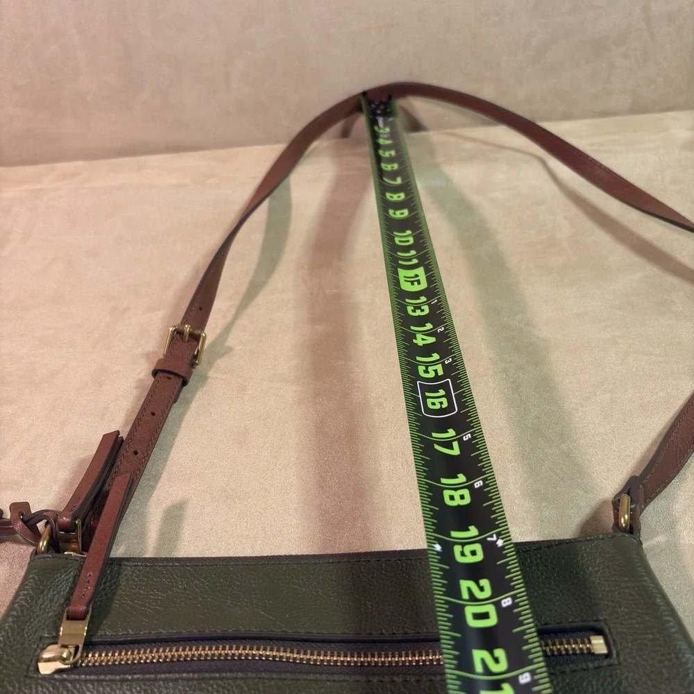 Fossil Purse Leather Handbag Women Green